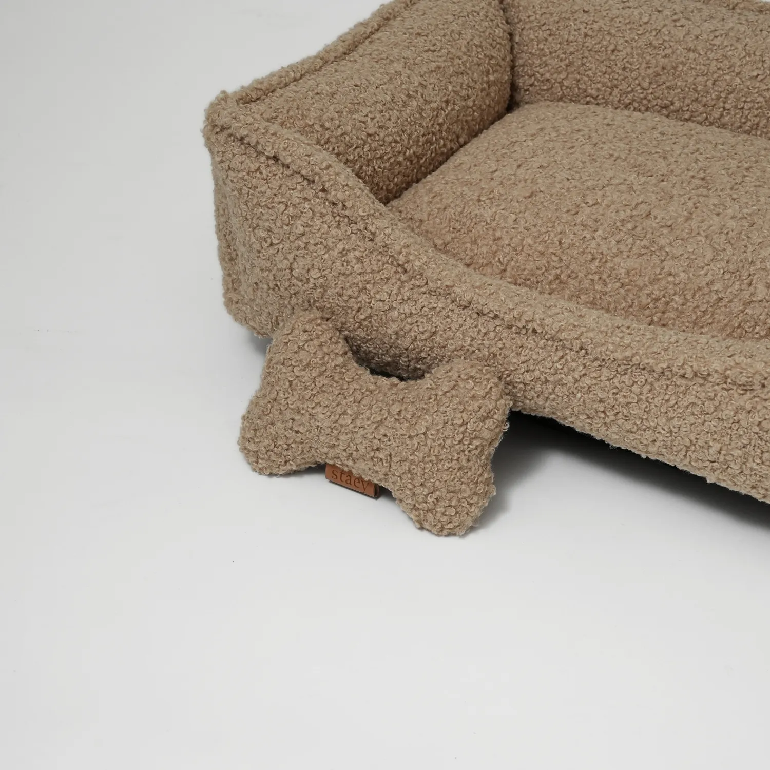Staey legetøjsknogle Sand Curly vaskbar