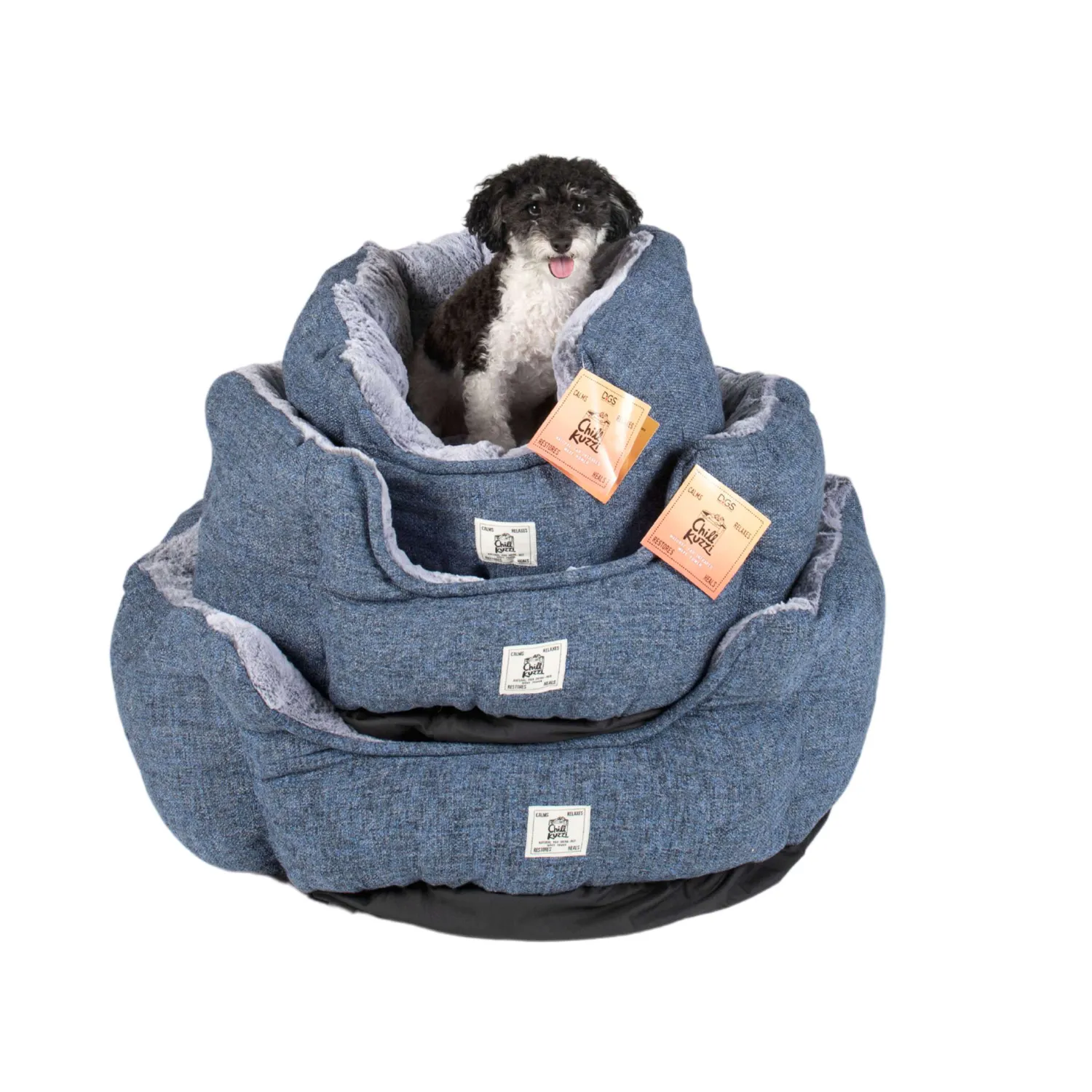 Dog Gone Smart Chill Kuzzi Round Bed hundeseng beroligende