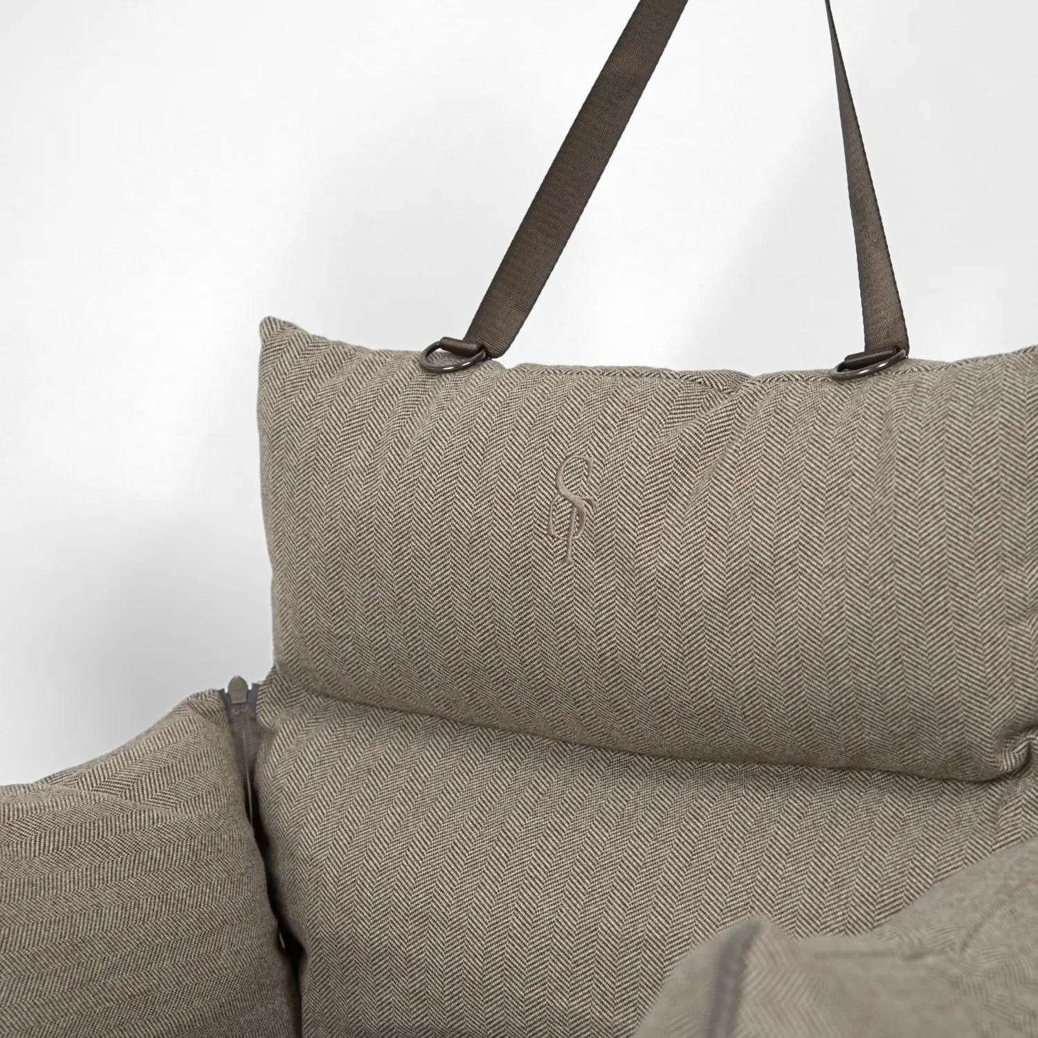 Staey Thea 3-i-1 bilsæde herringbone mocca