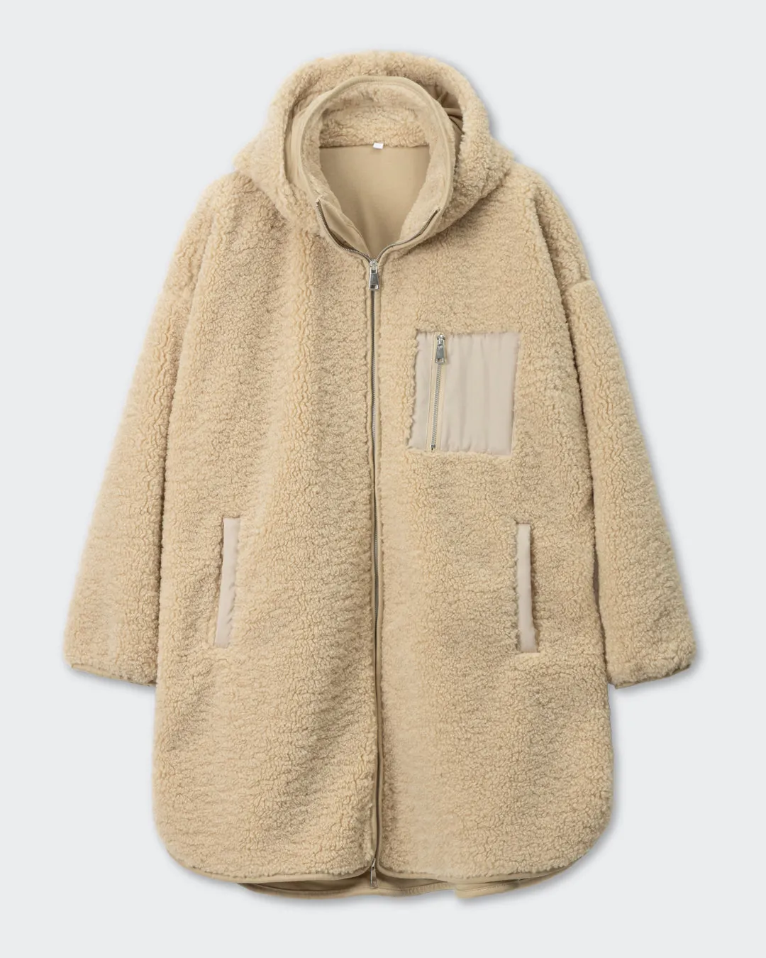 Paikka SUMU Sherpa jakke Taupe Seawool