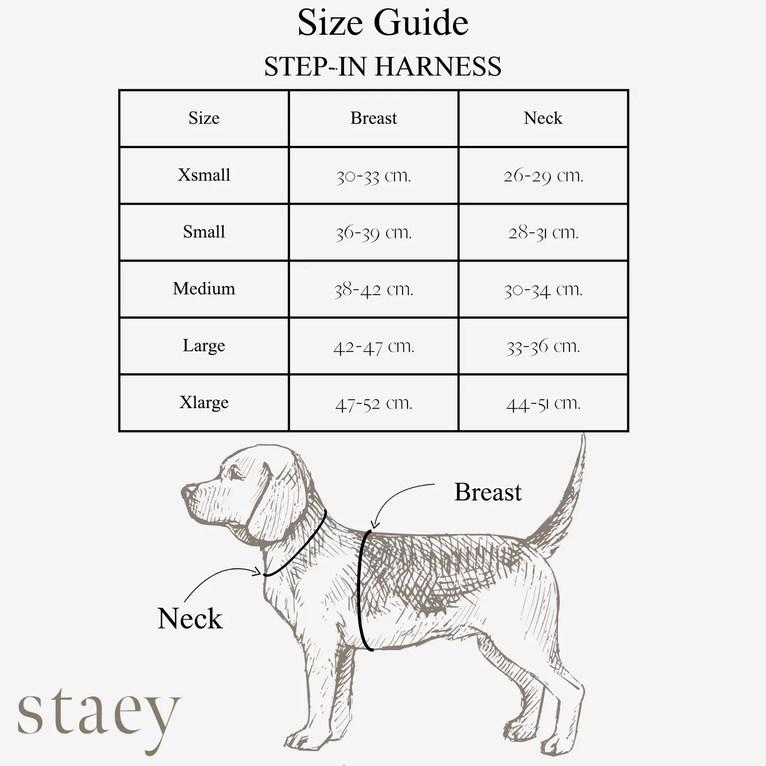 Staey Teddy Step-in hundesele Nature – blød step-in