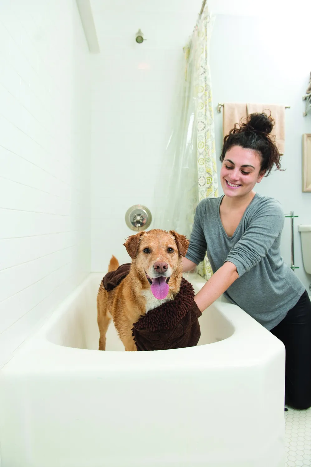 Dog Gone Smart Dirty Dog Cleaning Crew hundetørresæt grå absorberende