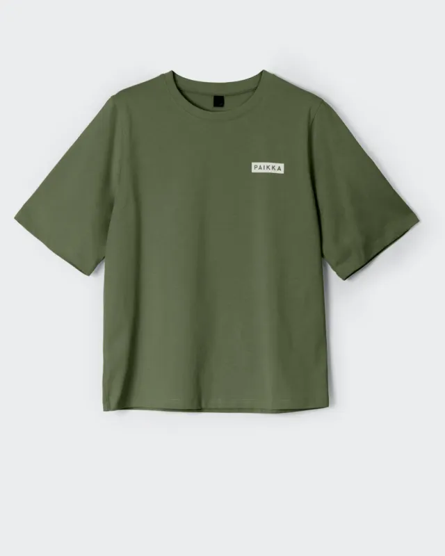 Paikka T-Shirt Green hundet-shirt grøn