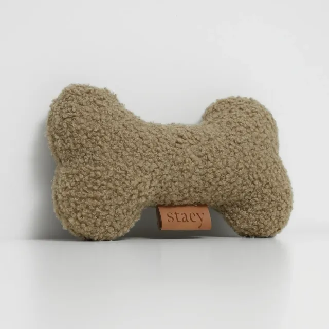Staey kødben hundelegetøj oat bouclé 20 cm