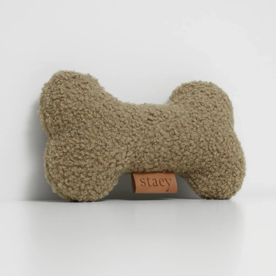 Staey kødben hundelegetøj oat bouclé 20 cm