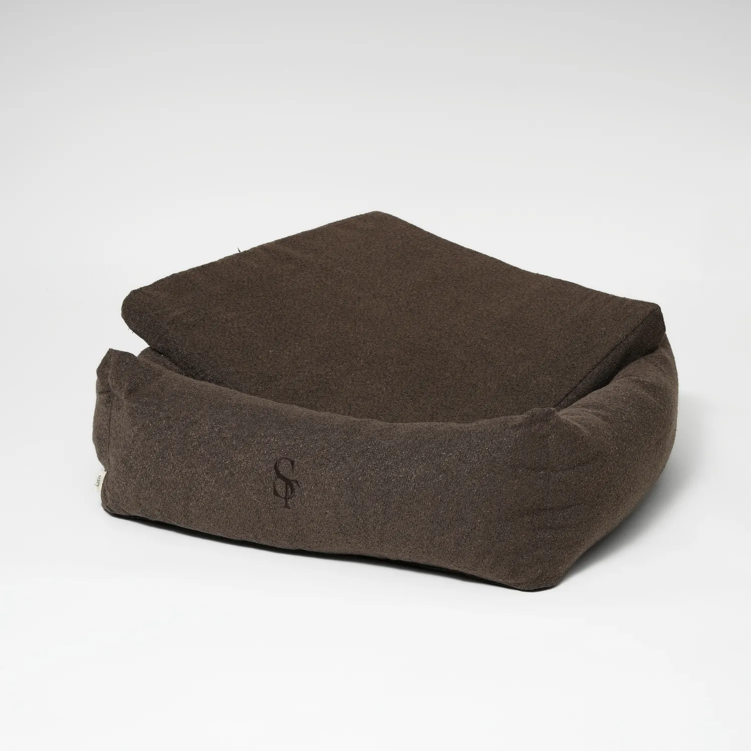 Staey Vera hundeseng Chestnut Bouclé – memory foam