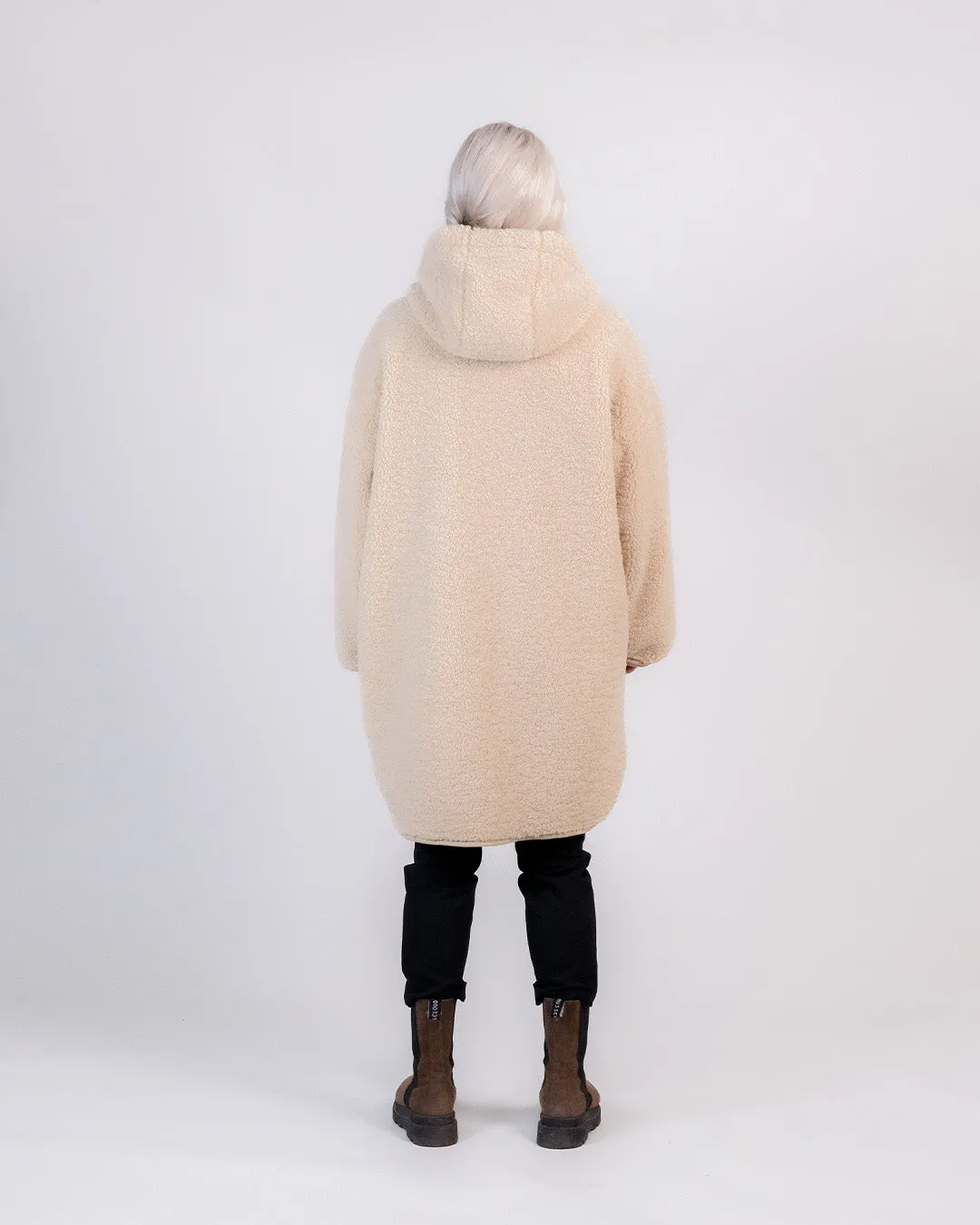 Paikka SUMU Sherpa jakke Taupe Seawool