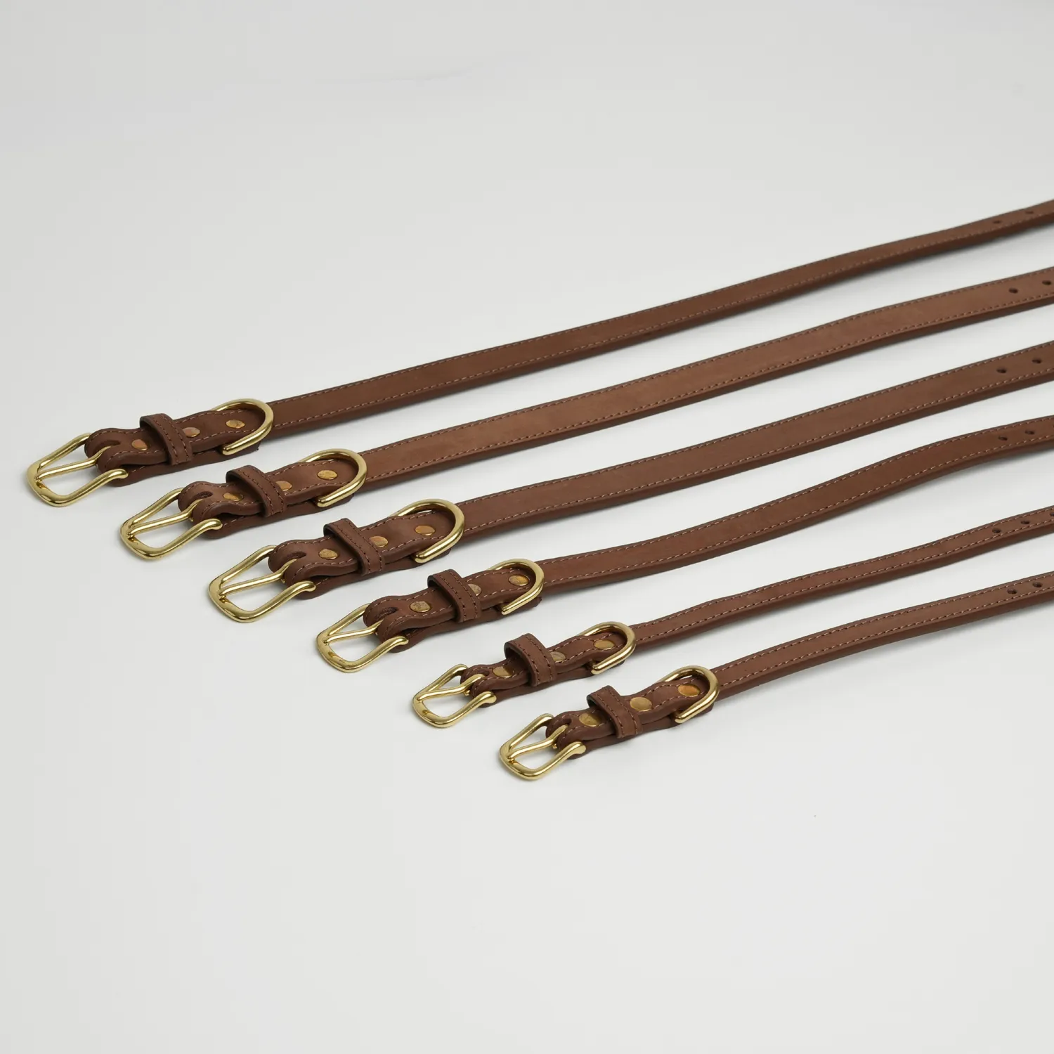 Staey Grace læderhalsbånd Chestnut nubuck