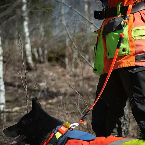 Grännakopplet bæltekobbel 65 cm biothane med holder