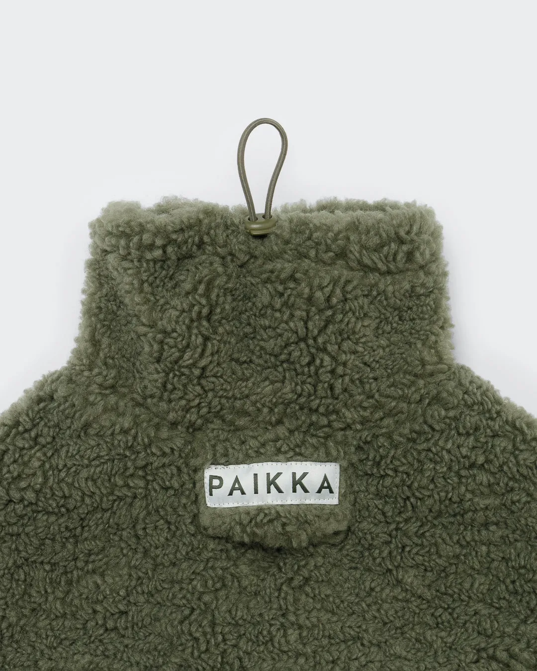 Paikka Sherpa Shirt hundetrøje oliven Seawool varm