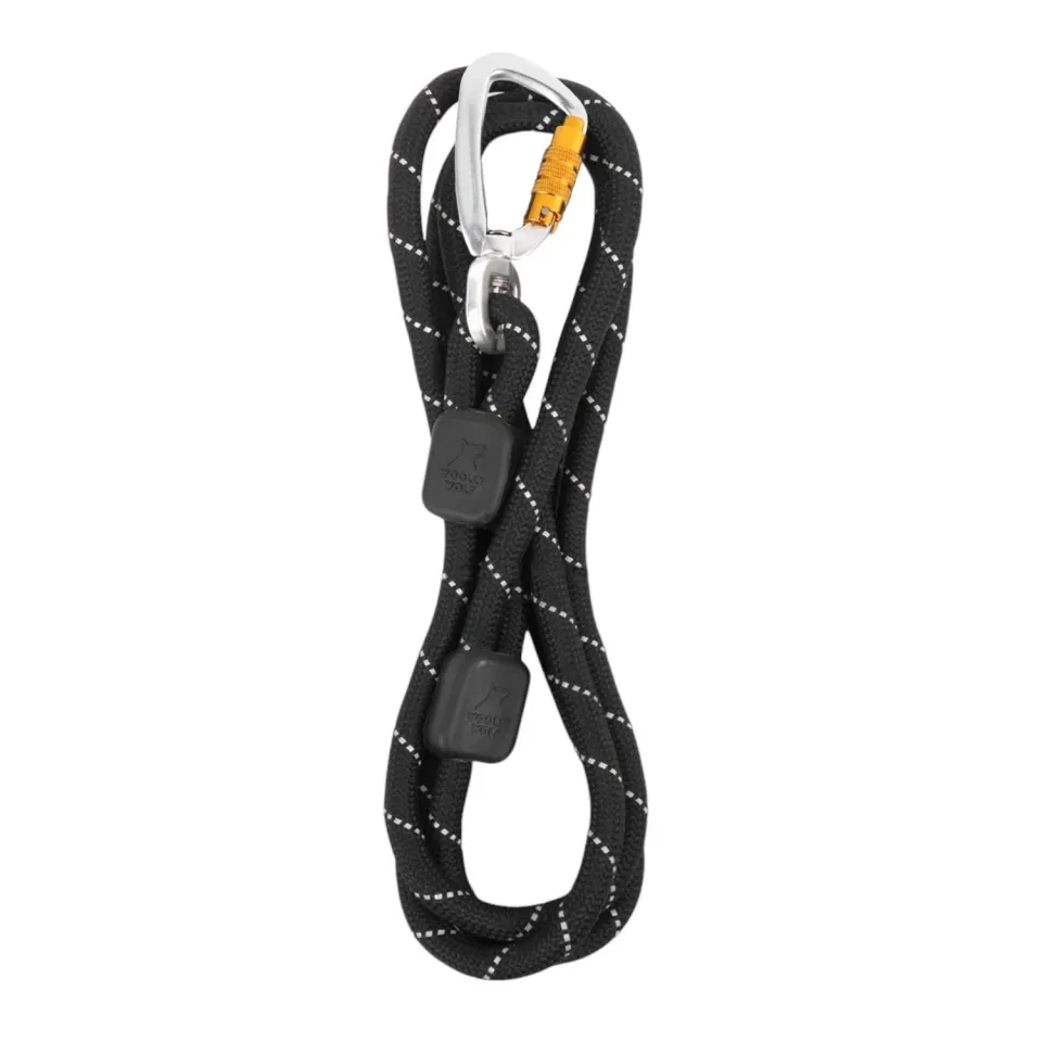 Woolly Wolf Rope Leash hundesnor sort 180 cm