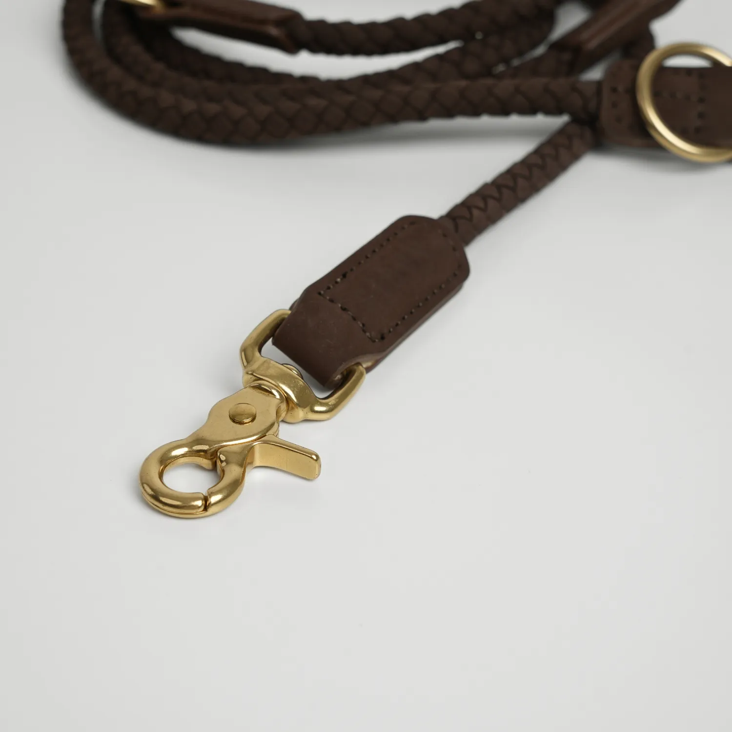 Staey Kaia læder hundesnor Dark Oak 2 m