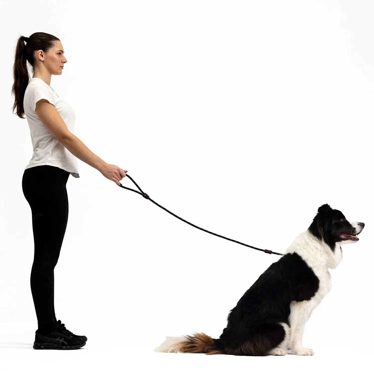 EzyDog Luca hundesnor sort 170 cm træningsreb