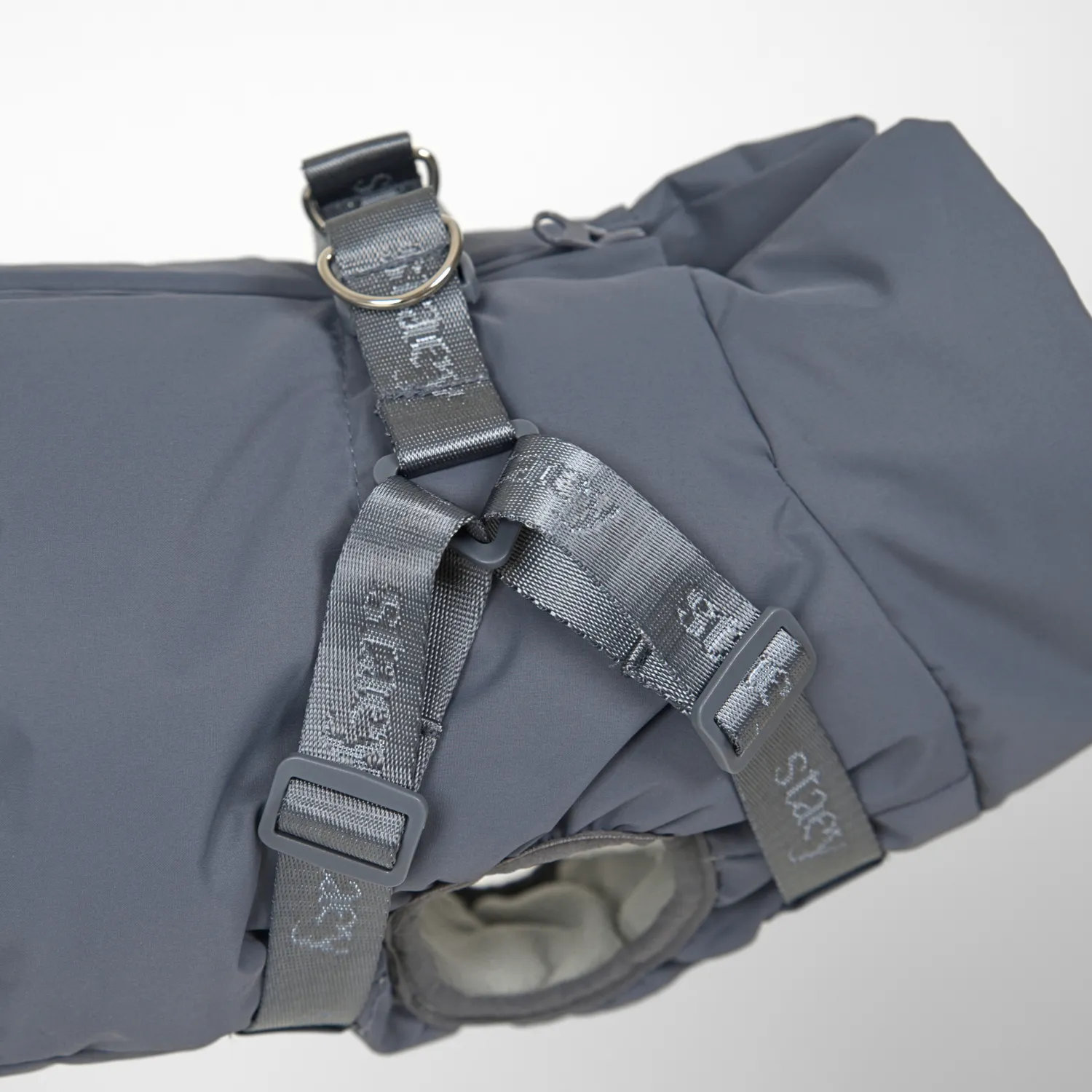 Staey Vera hundefrakke Dusty Blue m. sele