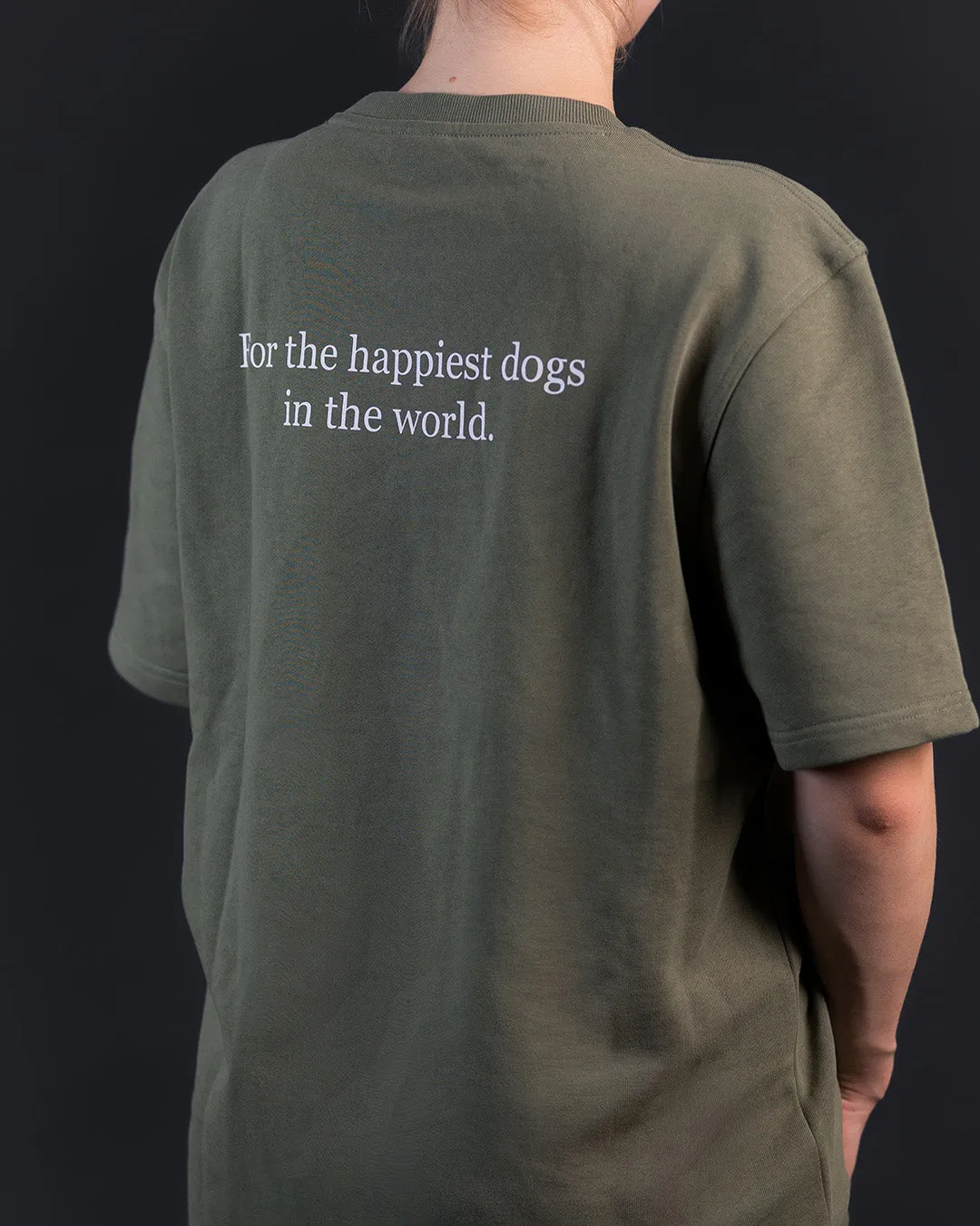 Paikka T-Shirt Green hundet-shirt grøn