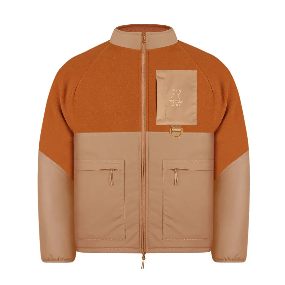 Woolly Wolf Packleader fleecejakke dame terracotta