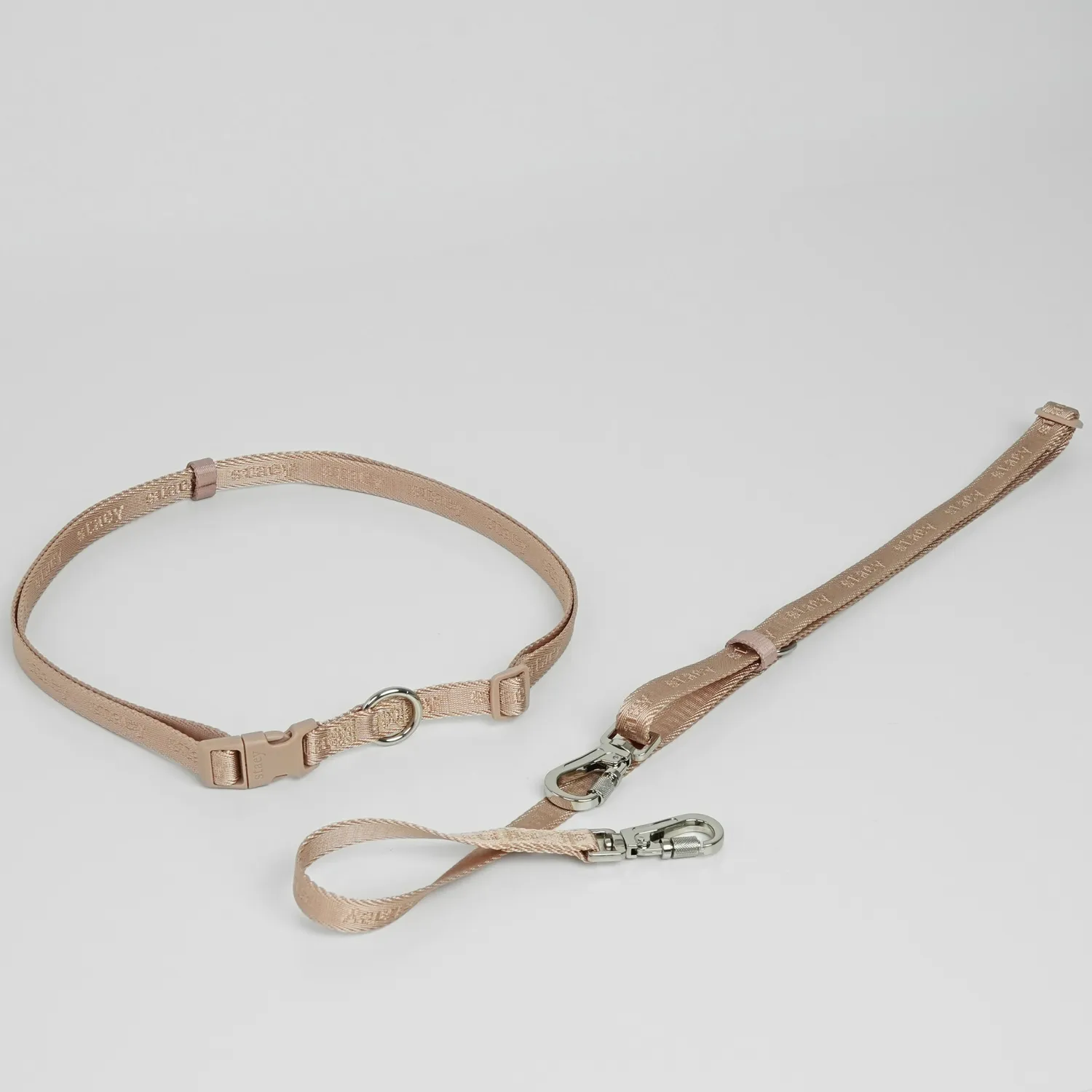 Staey Håndfri hundesnor light rose justerbar