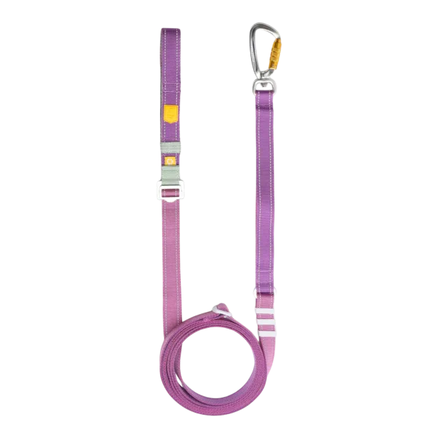 Woolly Wolf Color Block hundesnor Mauve Mix 170-300 cm refleks