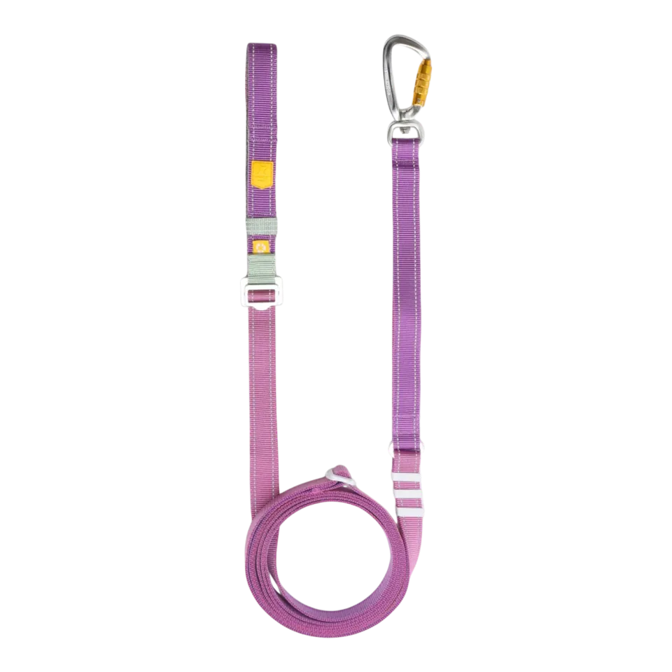 Woolly Wolf Color Block hundesnor Mauve Mix 170-300 cm refleks
