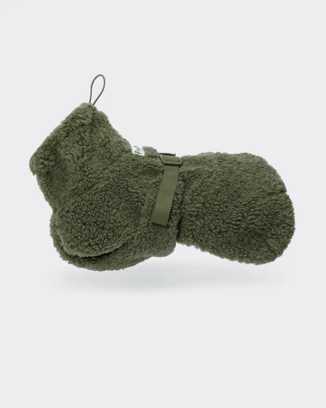 Paikka Sherpa Shirt hundetrøje oliven Seawool varm