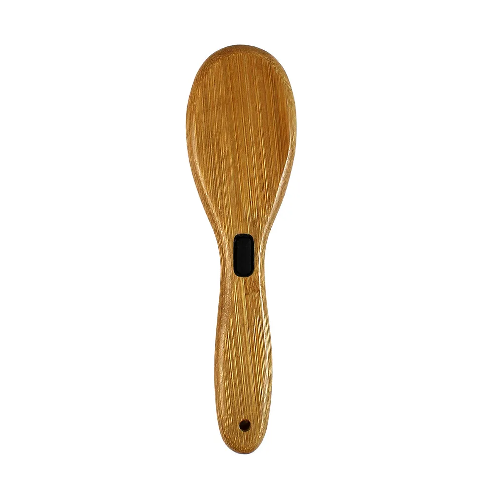 Bamboo Groom oval pinbørste Small Medium stål