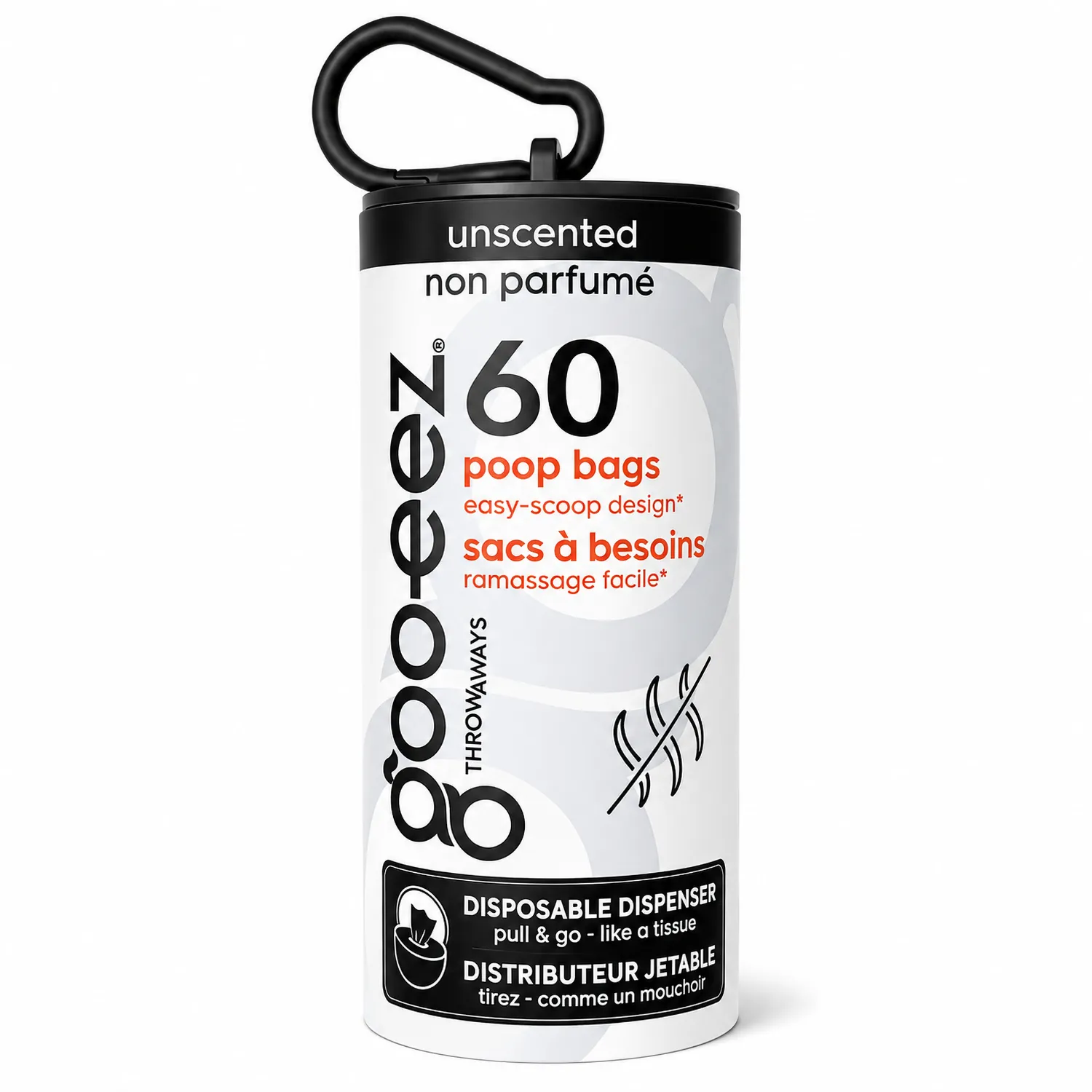 Goo-eez Throwaways hundeposer 60 stk med hank