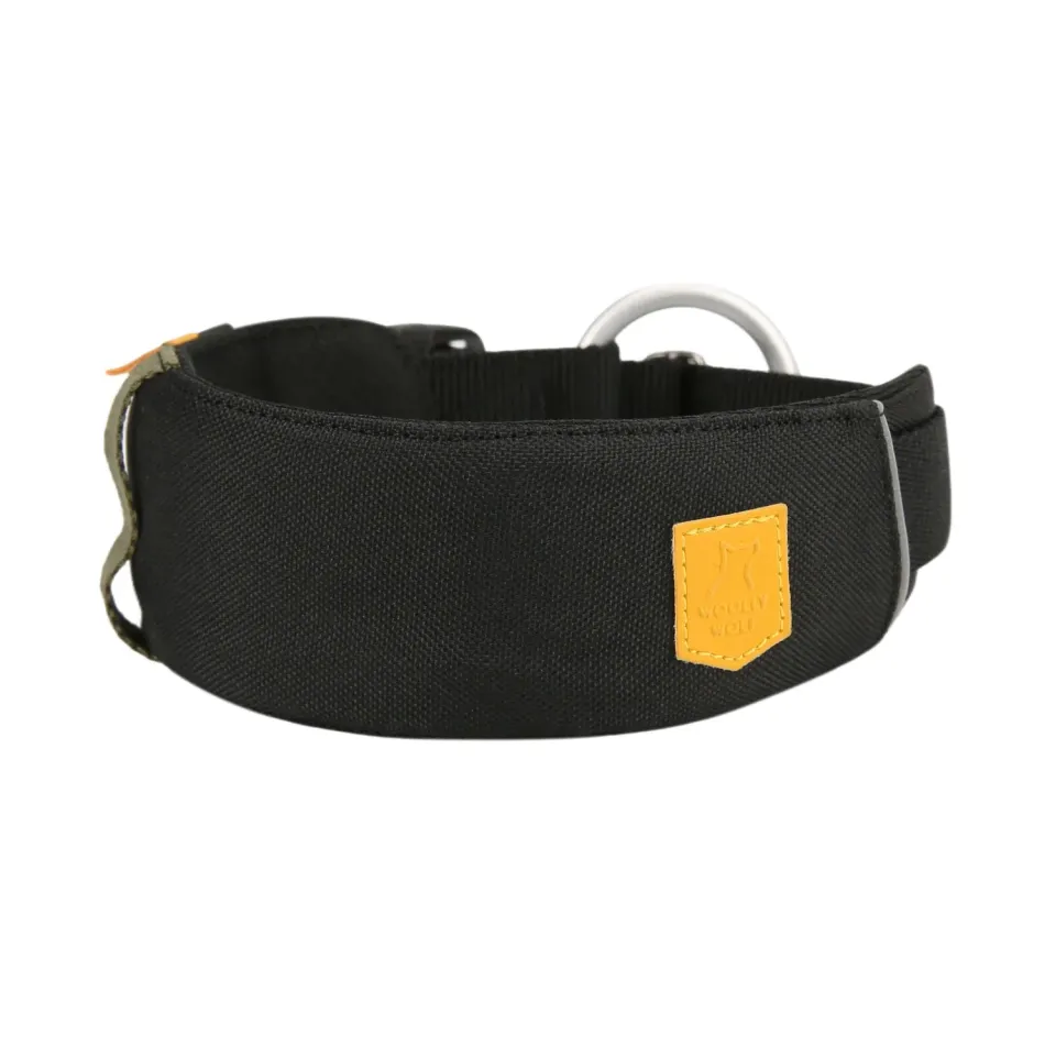 Woolly Wolf Alpha 360 hundehalsbånd sort polstret