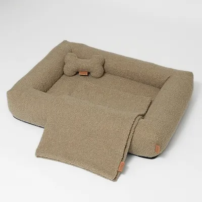 Staey kødben hundelegetøj oat bouclé 20 cm