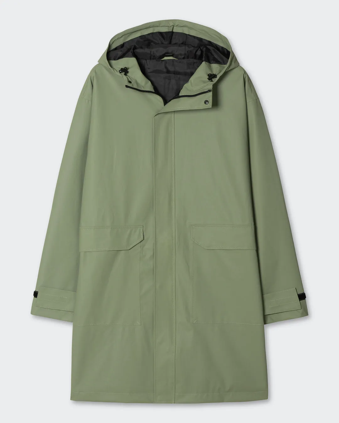 Paikka Sade regnjakke oliven unisex reflekterende