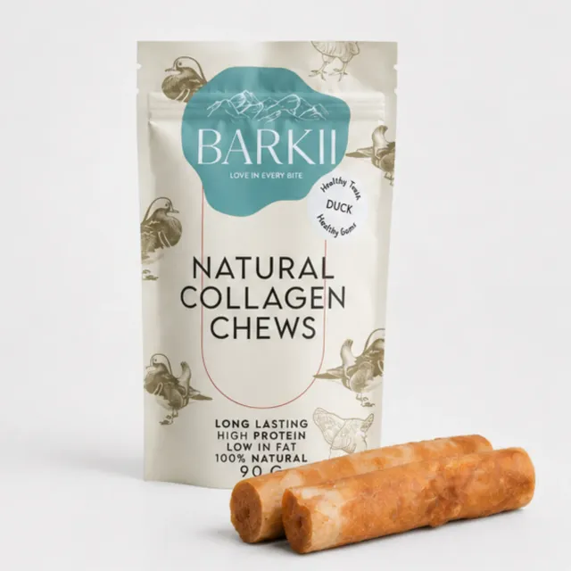 Barkii Kollagen tyggeben And 90 g fordøjelig