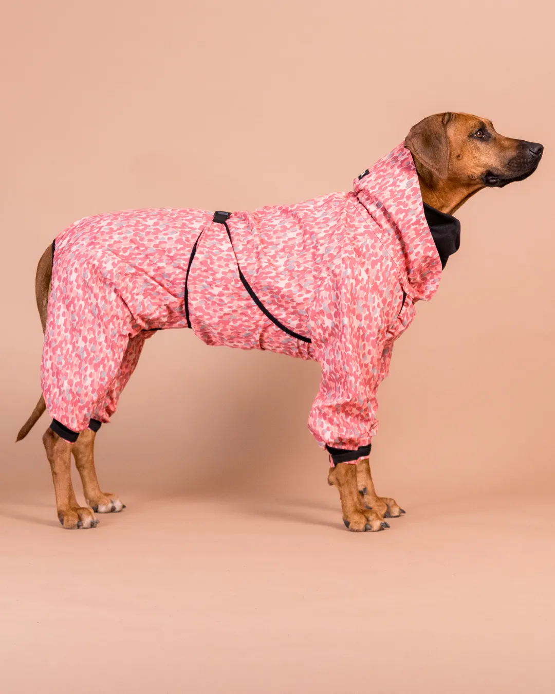 Paikka Rain Suit regndragt til hund Rød