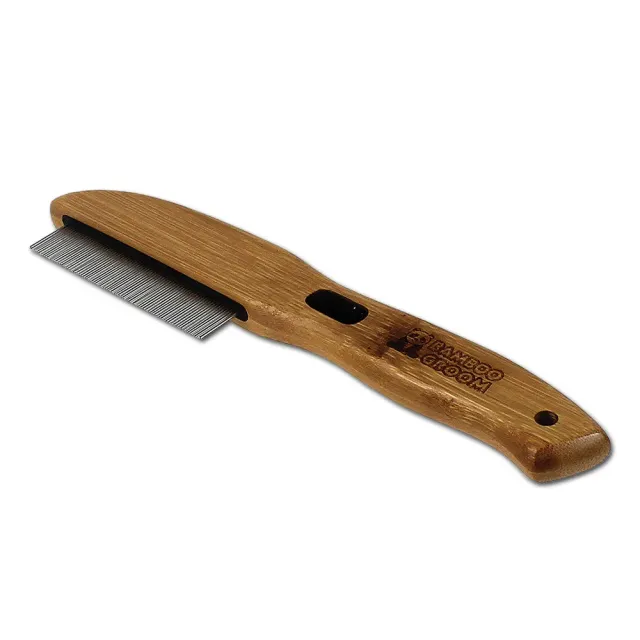 Bamboo Groom loppekam 77 roterende pinde bambus