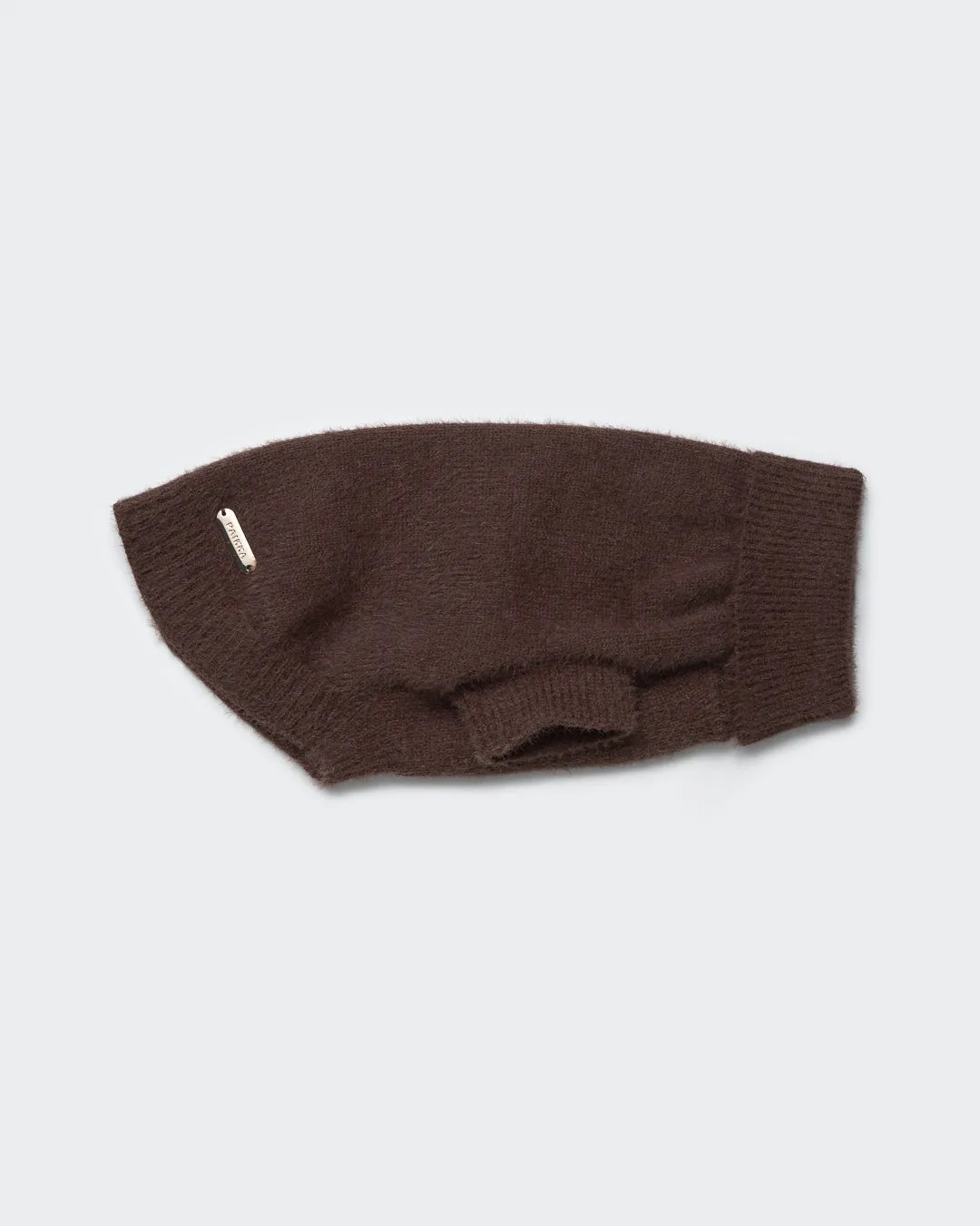 Paikka Furry Knit Sweater Choco hundesweater brun blød