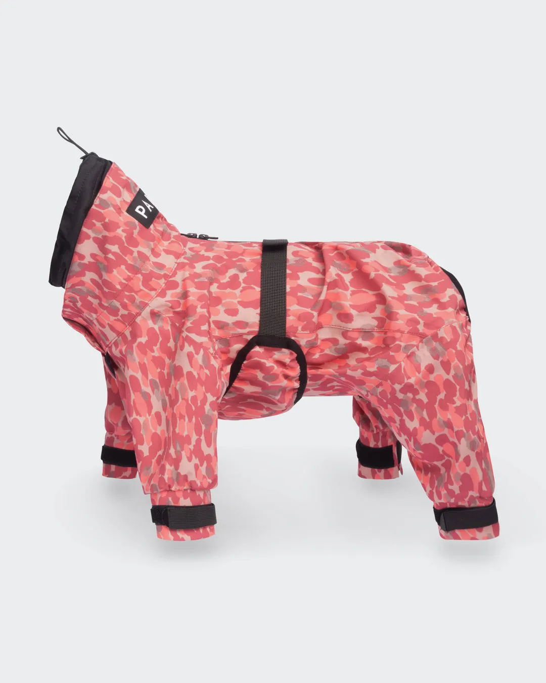Paikka Rain Suit regndragt til hund Rød