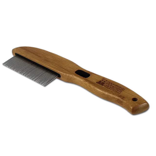 Bamboo Groom Rotating Pin Comb with 41 Rounded Pins kam 41