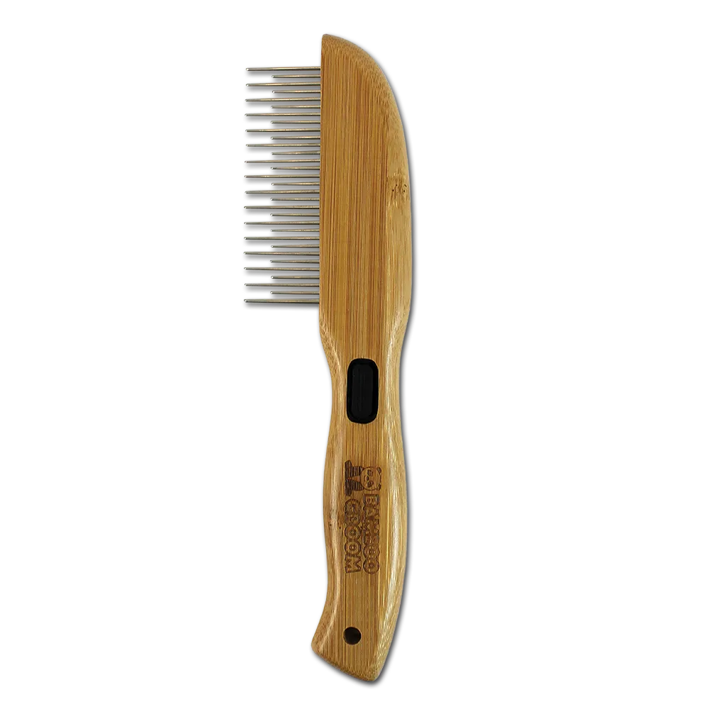 Bamboo Groom Rotating Pin Comb with 31 Rounded Pins kam 31