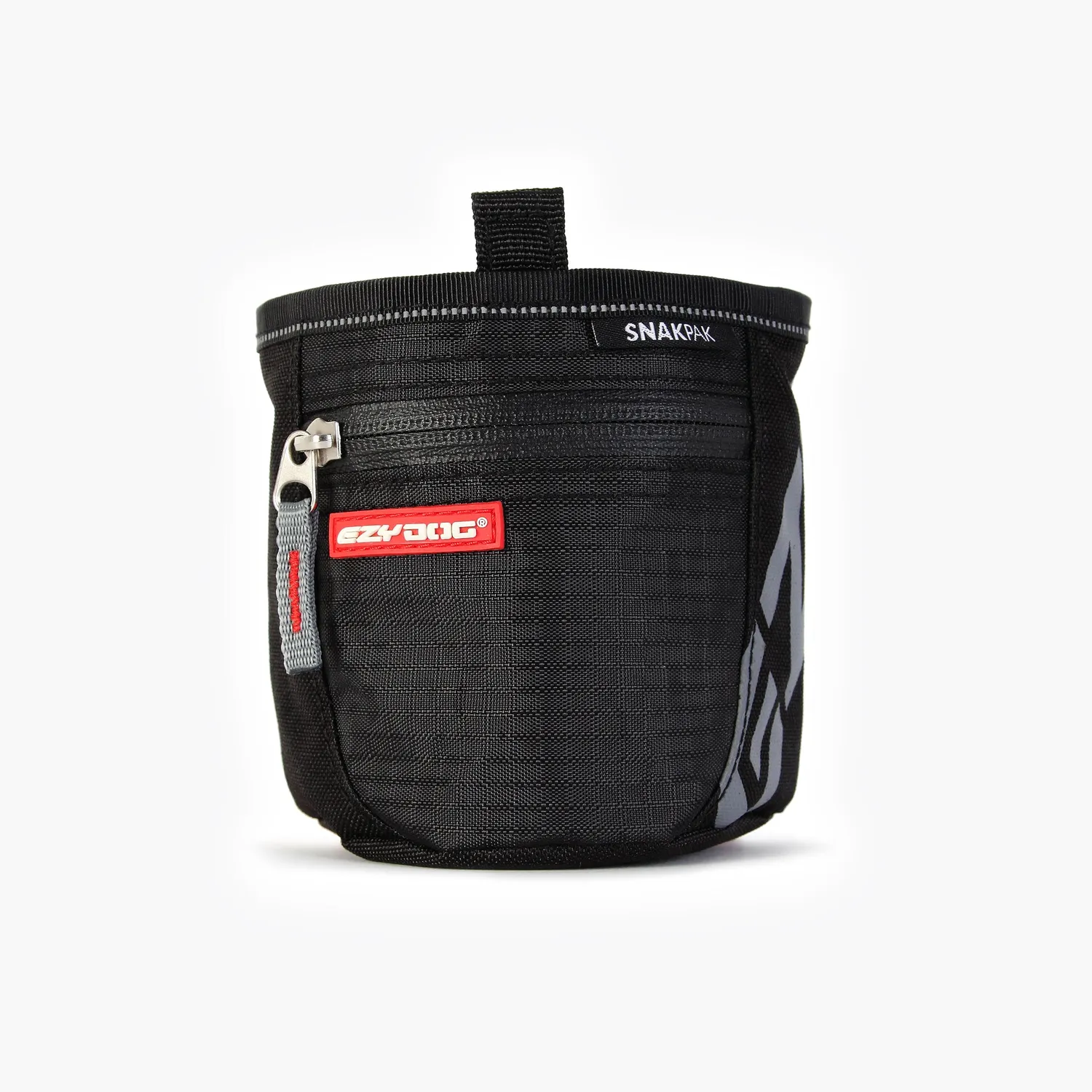 EzyDog SnakPak godbidstaske sort magnet stor