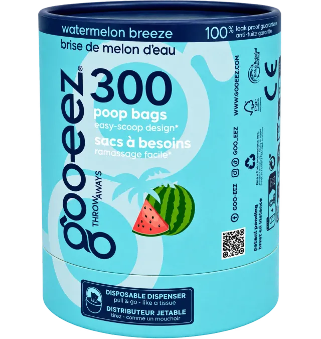 Goo-eez Throwaways hundeposer 300 stk løse