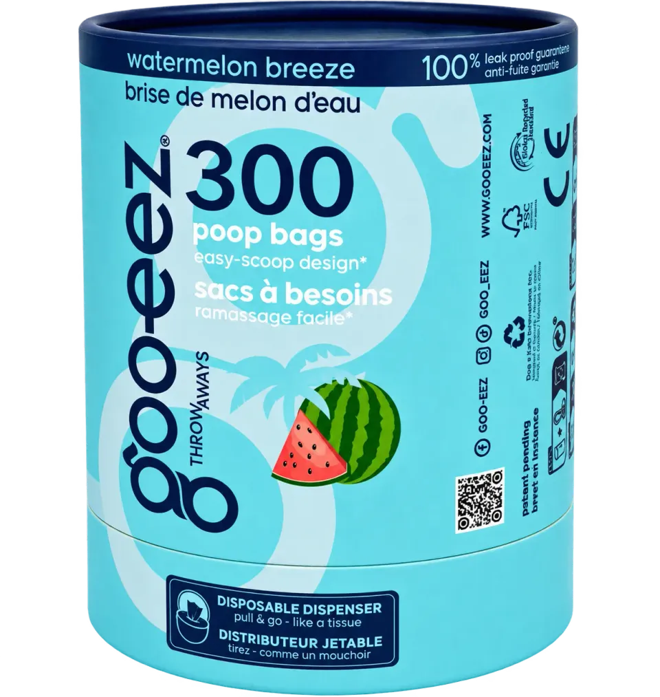 Goo-eez Throwaways hundeposer 300 stk løse