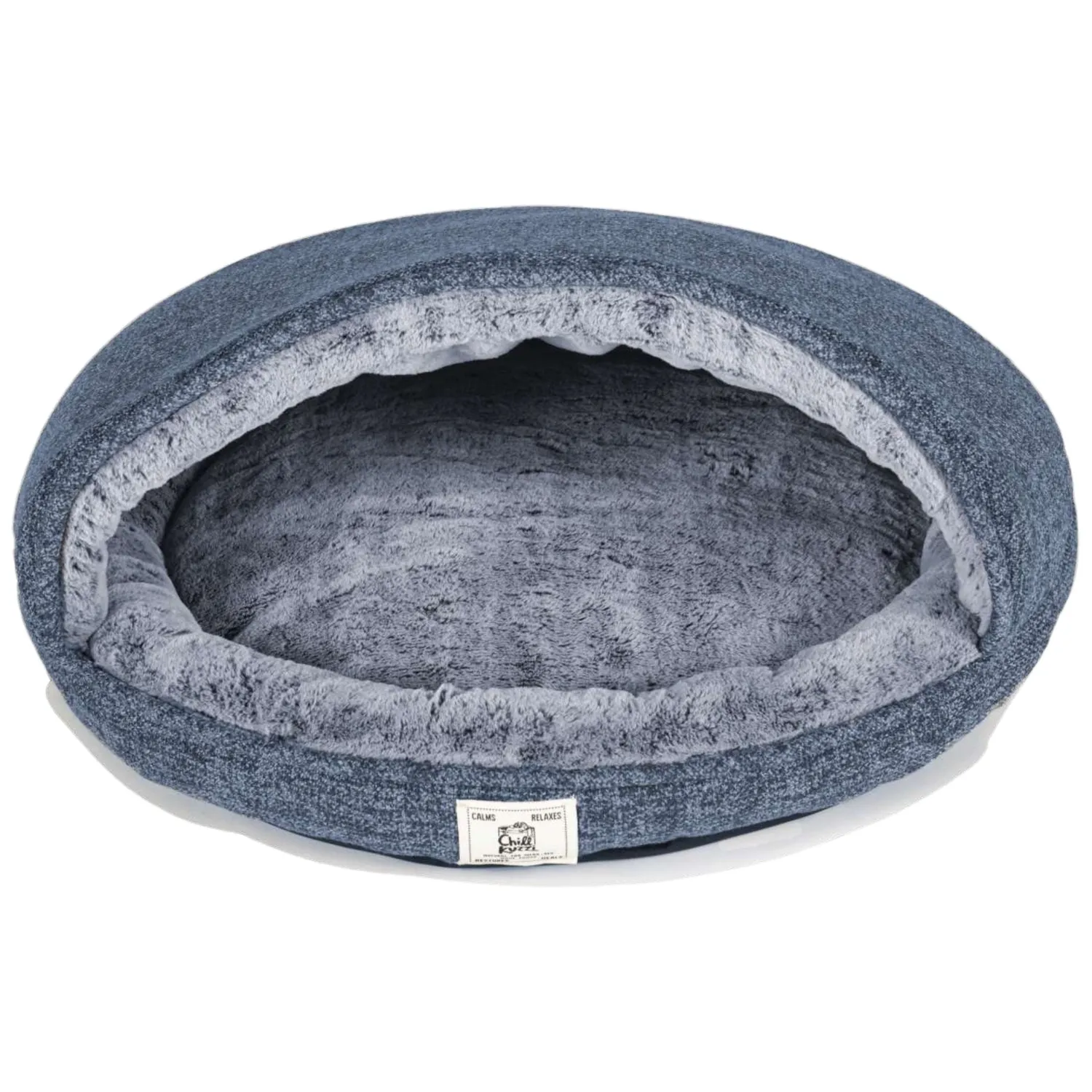 Chill Kuzzi Calming Nook hundeseng hule grå FIR