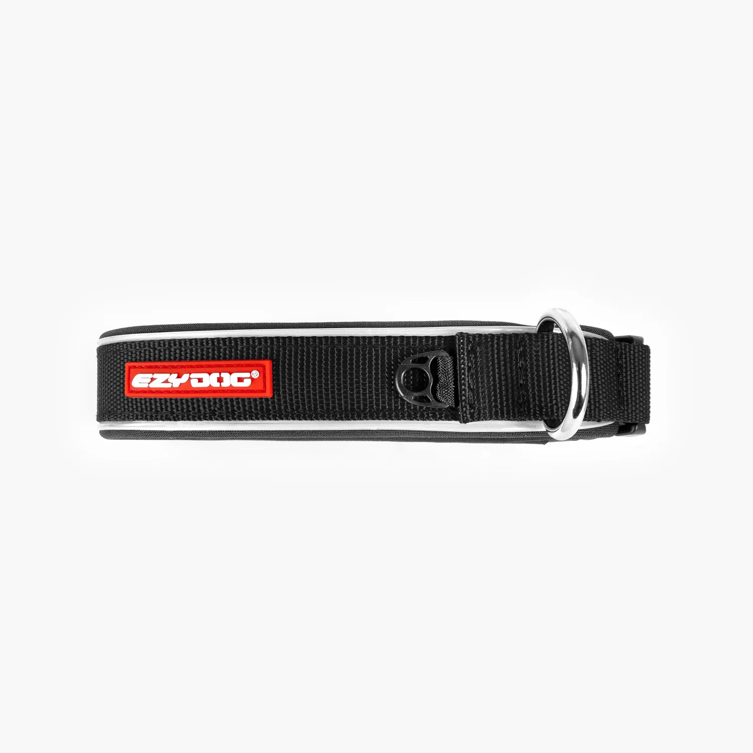 EzyDog Neo Classic halsbånd sort M vandtæt neopren