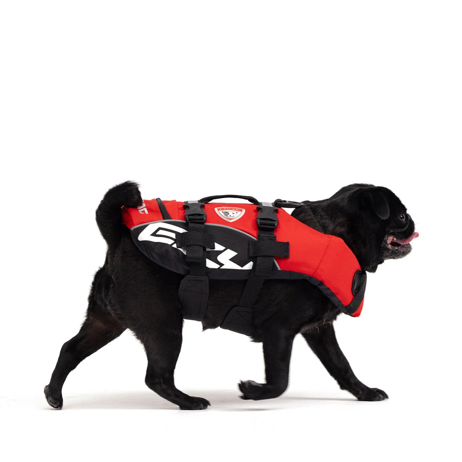 EzyDog DFD Standard svømmevest til hund rød M