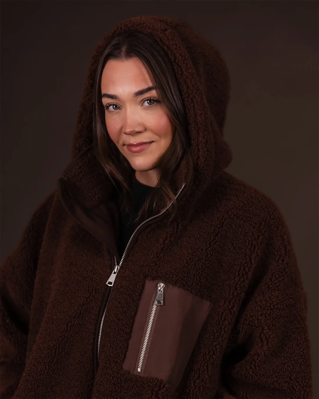Paikka Sumu sherpa jakke Choco varm til mennesker