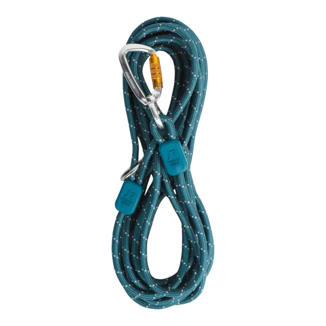 Woolly Wolf Rope Leash hundeline 6 m dyb teal refleks
