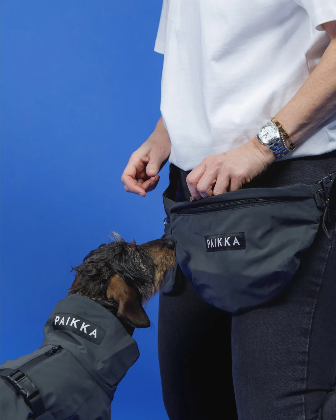 Paikka Visibility Treat Bag godbidstaske sort reflekterende
