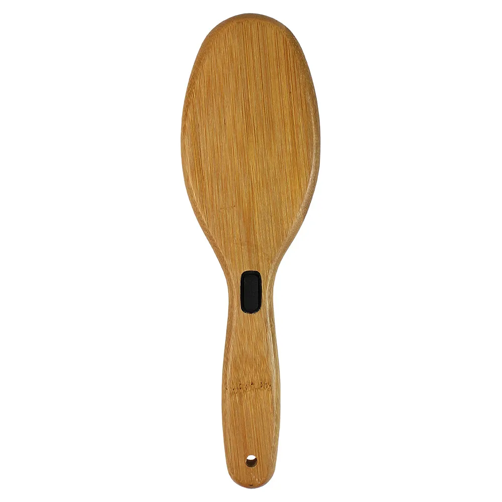 Bamboo Groom oval pinbørste Small Medium stål