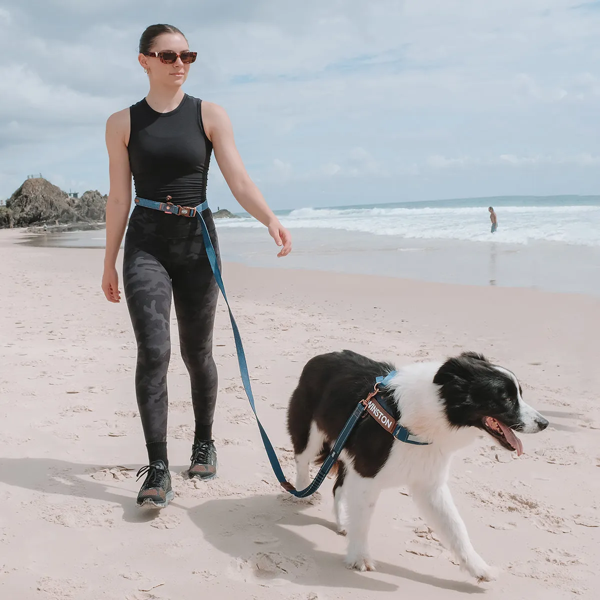 EzyDog Road Runner løbeline sort 210 cm