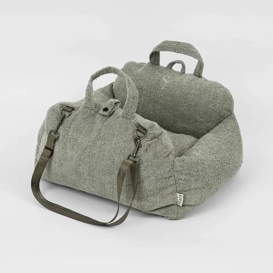 Staey Tova 2-i-1 autostol Oat Bouclé blød