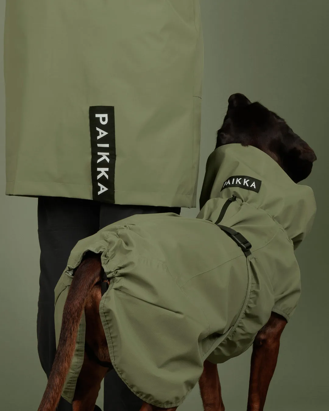 Paikka Reflective Shell Jacket Olive refleksjakke
