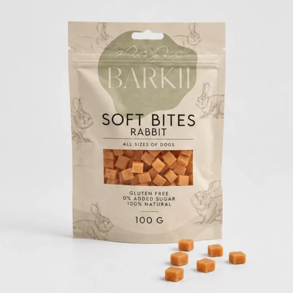 Staey Barkii træningsgodbidder kanin 100 g glutenfri